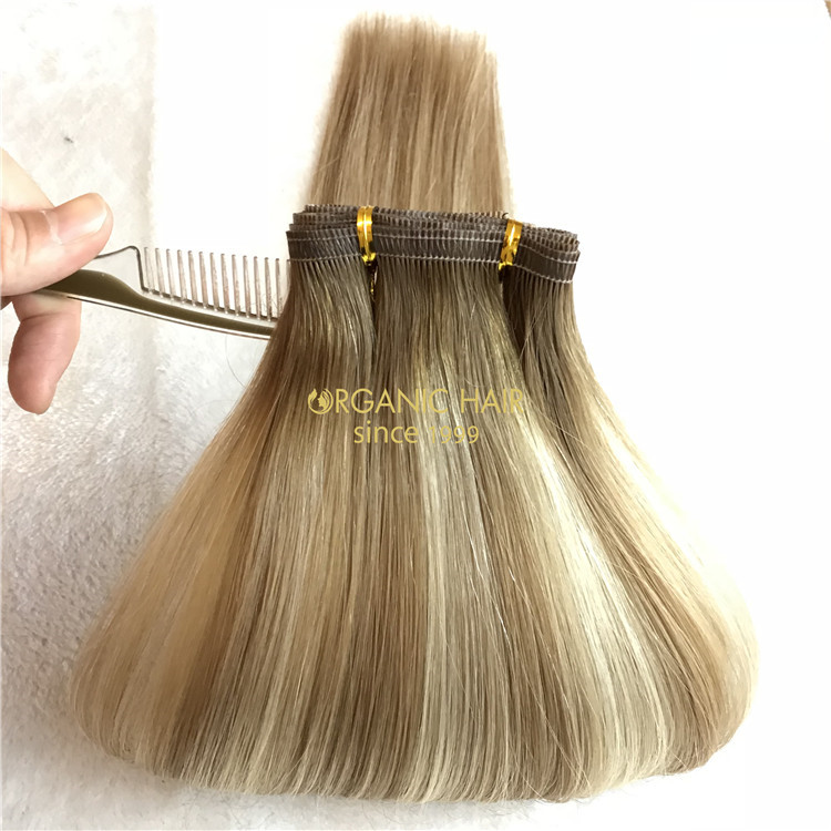 Hybrid hand tied weft with customized color and cheap price A95